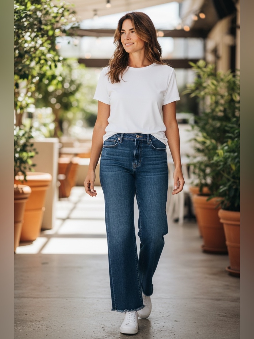 Chico's Dark Blue Straight Leg High-Rise Jeans 12R / Chicos Size 2R